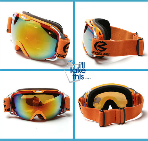 Image of Anti Fog Snowboard Ski Goggles Double Lens Snow Glasses Men or Women - Adult Ski Goggles - I'LL TAKE THIS