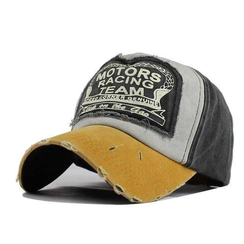 Image of Distressed Vintage Baseball Cap, Strapback cap 100% Cotton with 8 Color Options