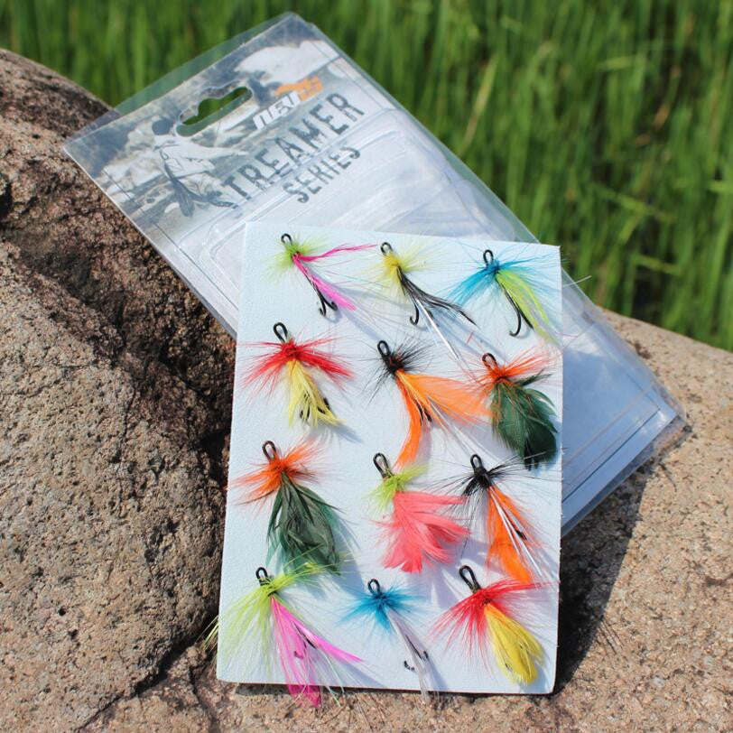 Fly fishing set of 12 Lures / Hooks, imitation Butterfly + more - I'LL TAKE THIS