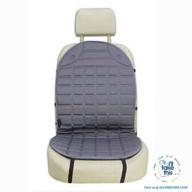 12V Car Seat Warmer, I Seat warmer or a pair in Charcoal or Black - Simple Install - I'LL TAKE THIS