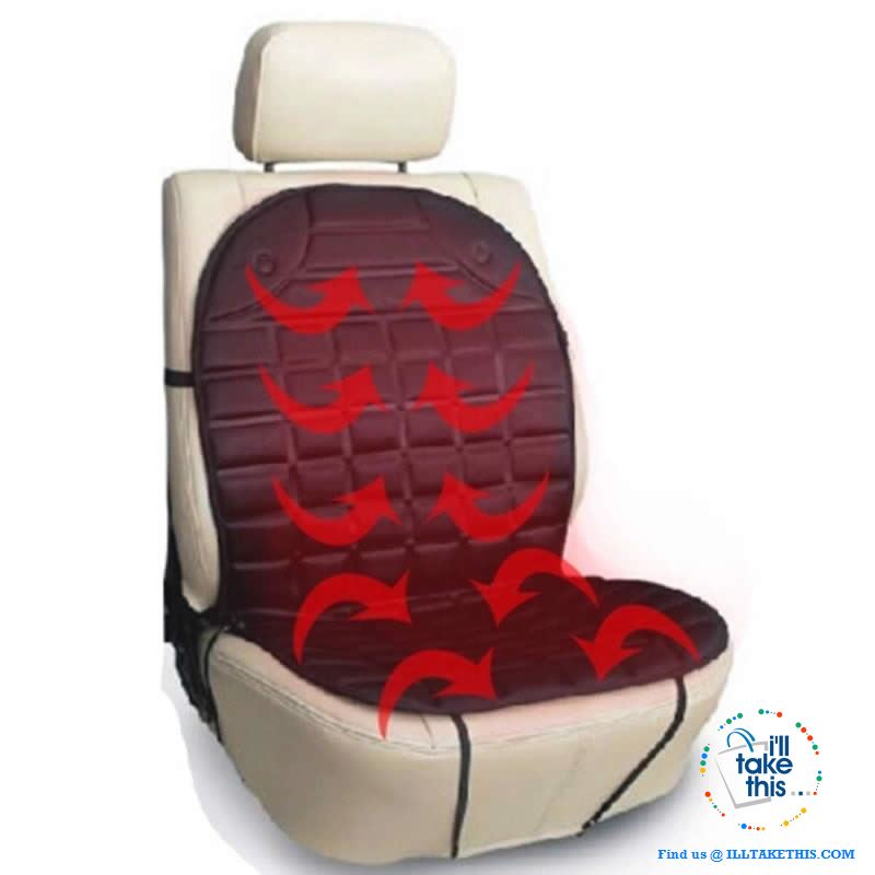 12V Car Seat Warmer, I Seat warmer or a pair in Charcoal or Black - Simple Install - I'LL TAKE THIS