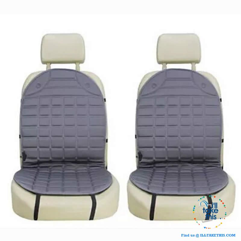 12V Car Seat Warmer, I Seat warmer or a pair in Charcoal or Black - Simple Install - I'LL TAKE THIS