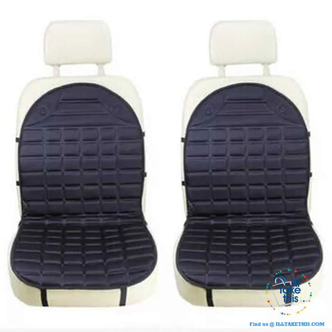 Image of 12V Car Seat Warmer, I Seat warmer or a pair in Charcoal or Black - Simple Install - I'LL TAKE THIS