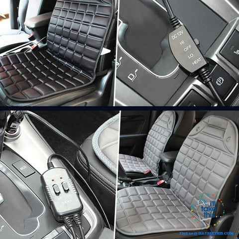 Image of 12V Car Seat Warmer, I Seat warmer or a pair in Charcoal or Black - Simple Install - I'LL TAKE THIS