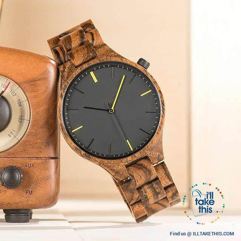 Image of Minimalist Wooden Watches, Quartz Wood Bamboo Wristwatches - Limited Edition - I'LL TAKE THIS