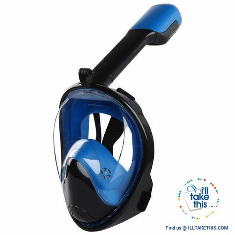 Image of Full Face Snorkel Mask - Anti Fog, Keeps Water Out And Air In! - I'LL TAKE THIS