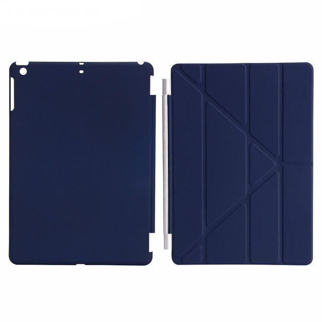 iPad 9.7 2017/18 Magnetic flip stand case, smart cover, auto wake/sleep solid back in Vegan leather - I'LL TAKE THIS