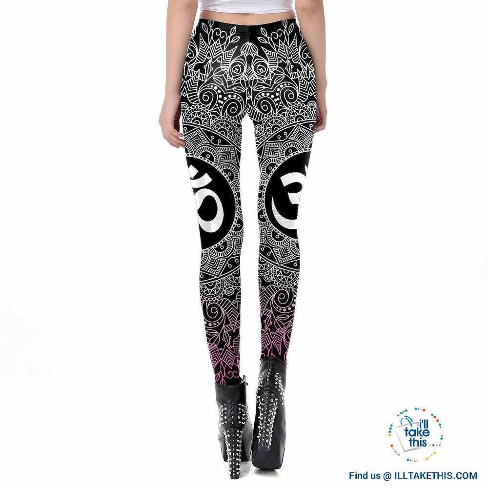 ποΈ Mandala Leggings OM Symbol Printed Womens Workout Fitness Leggings - I'LL TAKE THIS