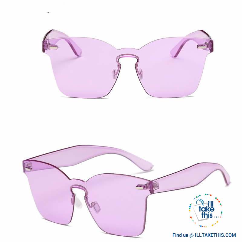 Cateye Designer Sunglasses - 6 Polycarbonate Len, Candy Color frame combinations - I'LL TAKE THIS