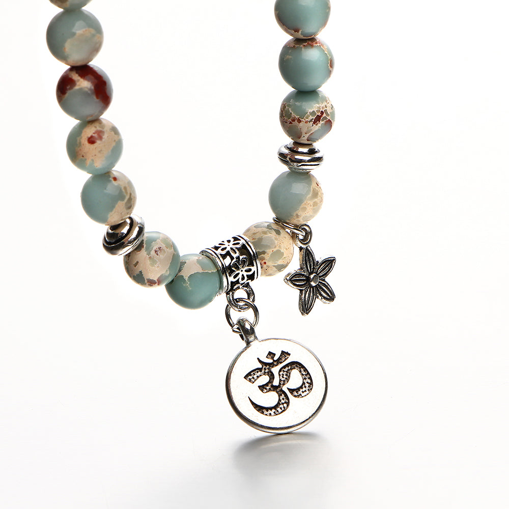 Vintage Yoga Strand Bracelets' - Natural Stone Handmade Unisex Wristband Beads - I'LL TAKE THIS