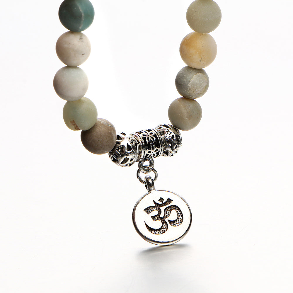 Vintage Yoga Strand Bracelets' - Natural Stone Handmade Unisex Wristband Beads - I'LL TAKE THIS