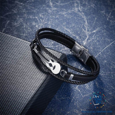Image of Stainless Steel Guitar or Treble Clef Bracelets/Rope Bangle - Suits all! - I'LL TAKE THIS