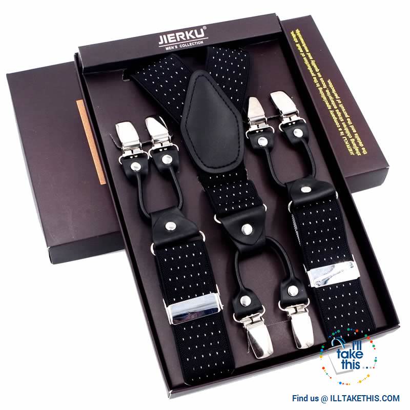 Men's Suspenders Fashionable 6 Clips Braces - Vintage and Casual Style ideal Father/Husband's Gift - I'LL TAKE THIS