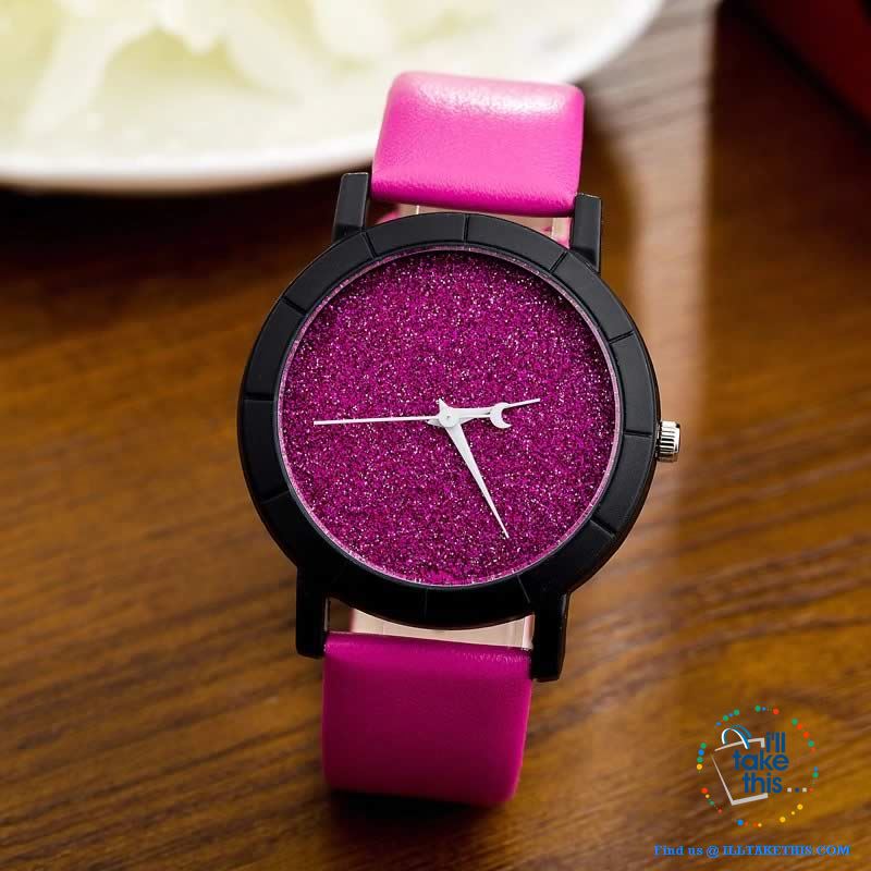 Shimmering Moon Star style Ladies wrist Watches - 5 Color options - I'LL TAKE THIS
