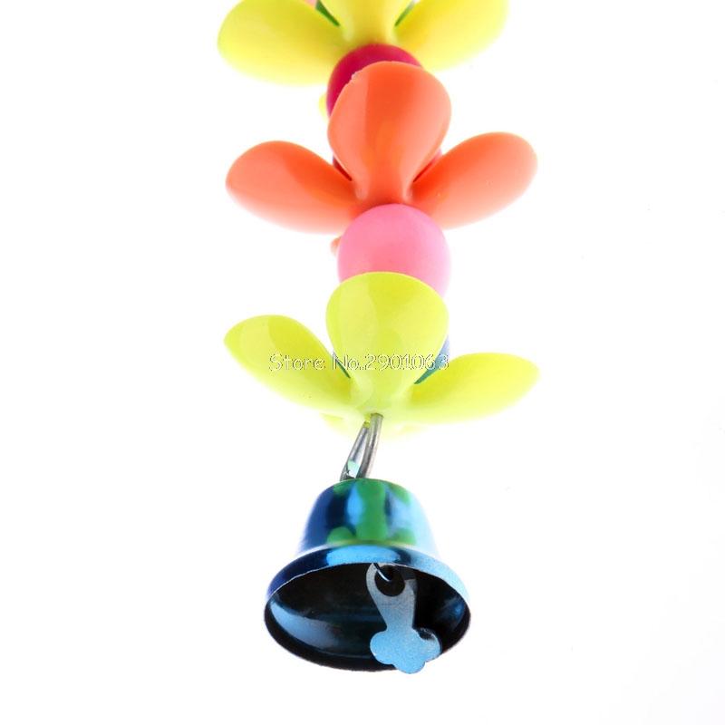 1PC - Colorful Pet Bird Parrot Parakeet Budgie Cockatoo Cage Bell Hanging Chew Toys - I'LL TAKE THIS