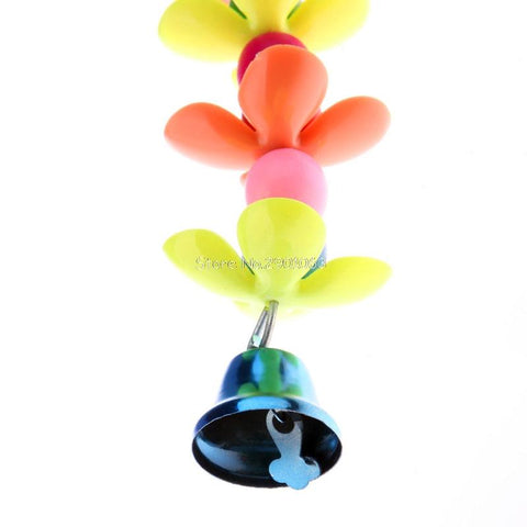 Image of 1PC - Colorful Pet Bird Parrot Parakeet Budgie Cockatoo Cage Bell Hanging Chew Toys - I'LL TAKE THIS