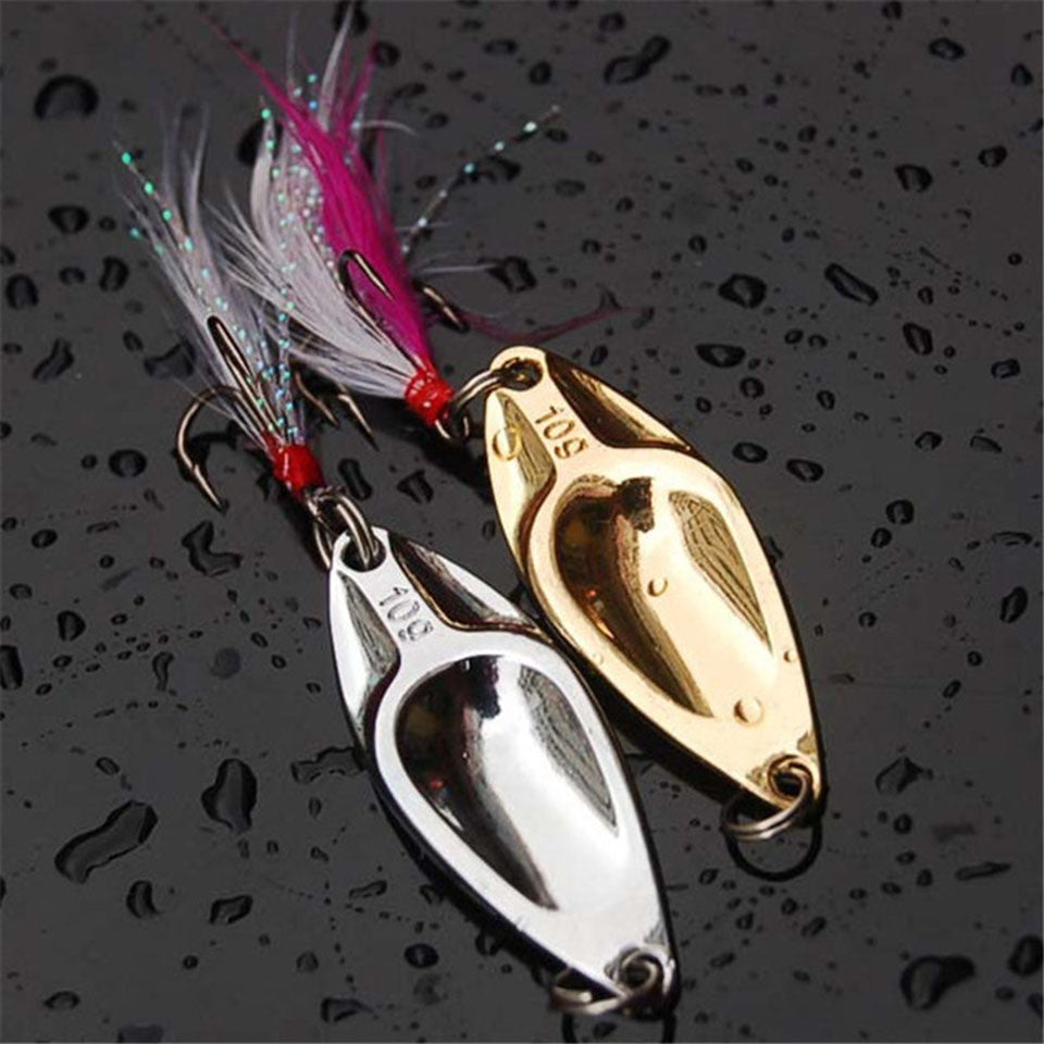 Fishing Lure Metalic Shine Wobbler with Treble hook - 4 weight options. Ideal Fishing Spinner Hardbait - I'LL TAKE THIS