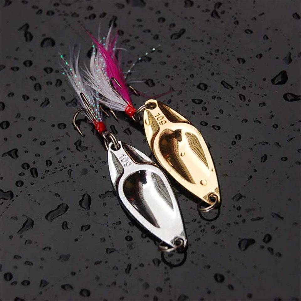 Fishing Lure Metalic Shine Wobbler with Treble hook - 4 weight options. Ideal Fishing Spinner Hardbait - I'LL TAKE THIS