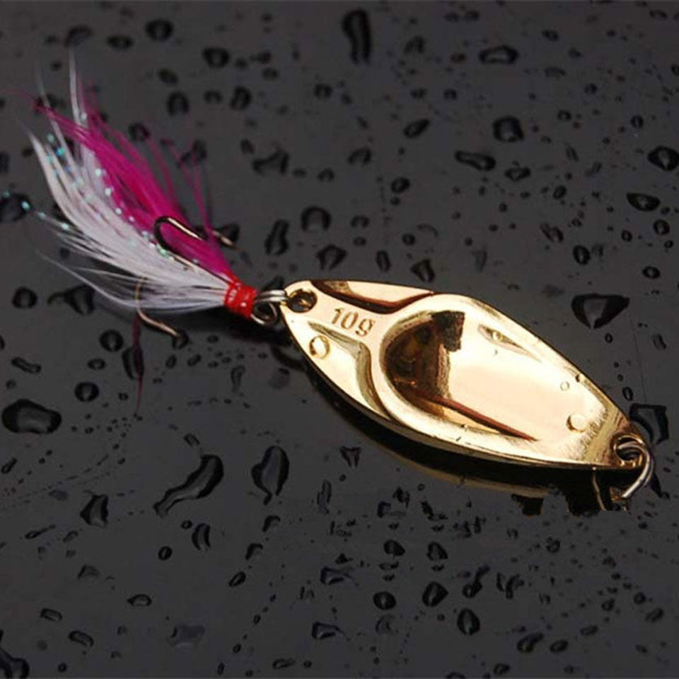 Fishing Lure Metalic Shine Wobbler with Treble hook - 4 weight options. Ideal Fishing Spinner Hardbait - I'LL TAKE THIS