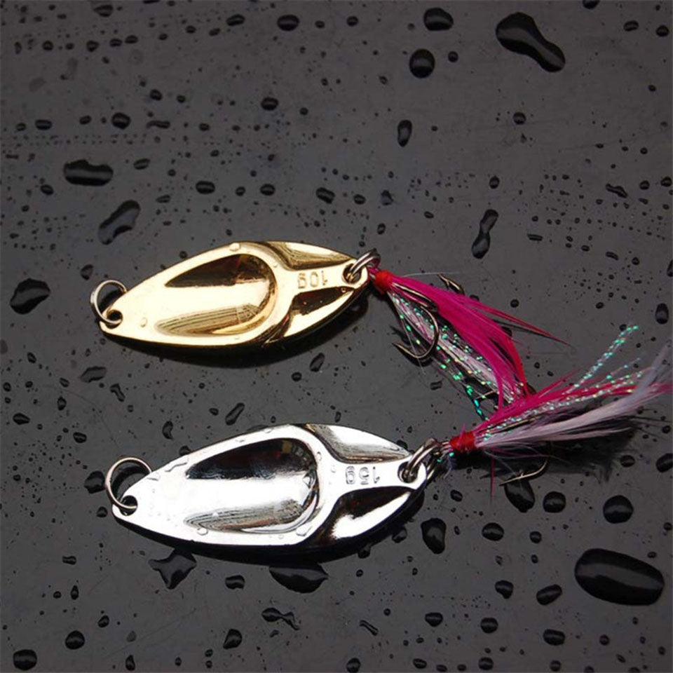 Fishing Lure Metalic Shine Wobbler with Treble hook - 4 weight options. Ideal Fishing Spinner Hardbait - I'LL TAKE THIS