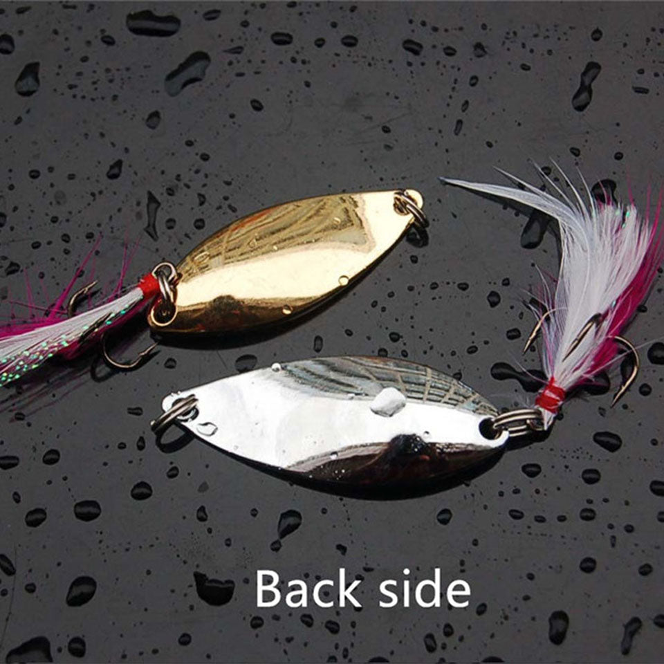 Fishing Lure Metalic Shine Wobbler with Treble hook - 4 weight options. Ideal Fishing Spinner Hardbait - I'LL TAKE THIS