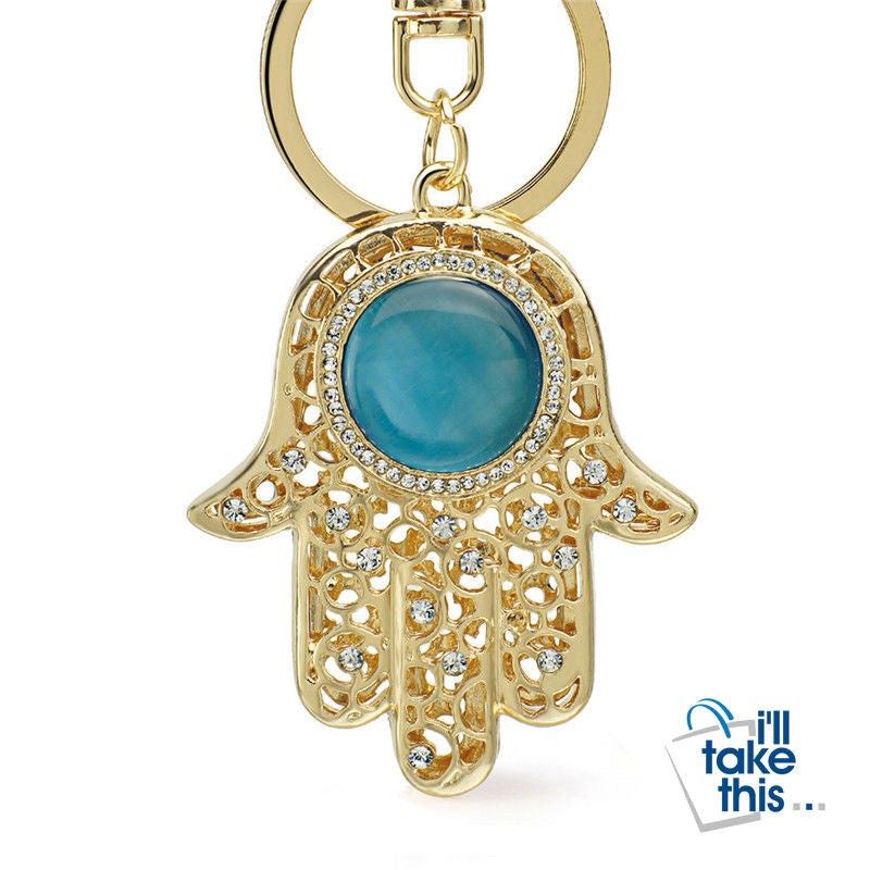 Keychains Lucky Charm Amulet Hamsa Fatima Hand Evil Eye - Car Keyrings or key chains - I'LL TAKE THIS