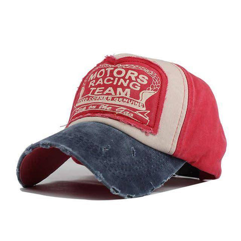 Image of Distressed Vintage Baseball Cap, Strapback cap 100% Cotton with 8 Color Options