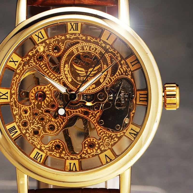 Men's Skeleton Vintage Dress Watches  - Hand Wind - I'LL TAKE THIS