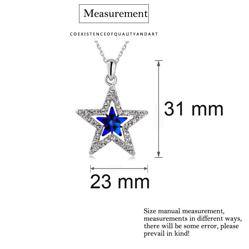 Crystal Star Pendant + Necklace - 6 Colors, Great fashion jewelry ⭐ - I'LL TAKE THIS