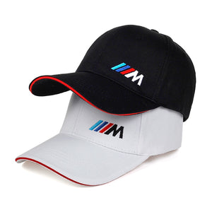 Men's & Women's embroidered Baseball Caps, White or Black Cotton breathable adjustable Caps