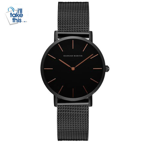 Image of Women Stainless Steel Mesh Rose Gold Waterproof Ladies Watch - Japan Quartz Movement High-Quality 36mm - I'LL TAKE THIS