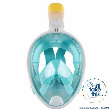 Image of Full Face Snorkel Mask - Anti Fog, Keeps Water Out And Air In! - I'LL TAKE THIS