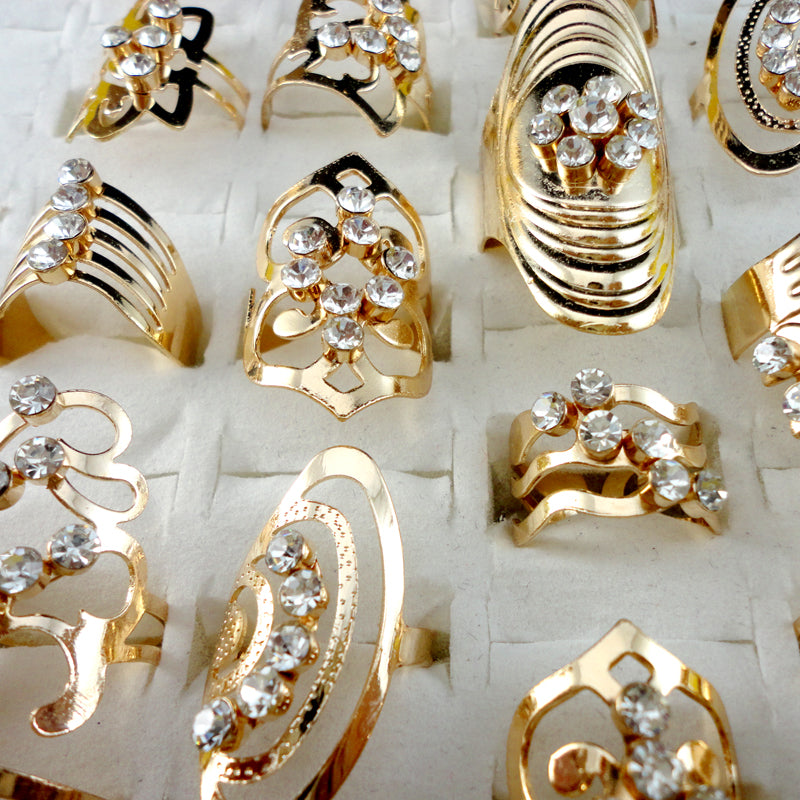 20pcs Mix Style Zinc Alloy Gold Band Ring Adjustable Toe Ring for Women or Men - I'LL TAKE THIS