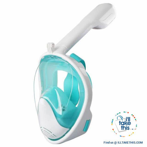 Image of Full Face Snorkel Mask - Anti Fog, Keeps Water Out And Air In! - I'LL TAKE THIS