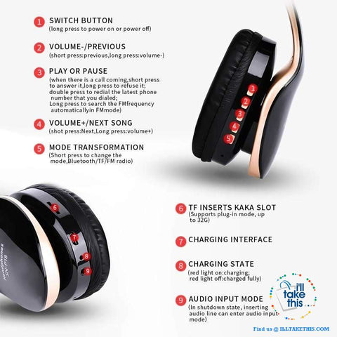 Image of Wireless Bluetooth Headphones - Take Them With You Wherever You Go! - I'LL TAKE THIS