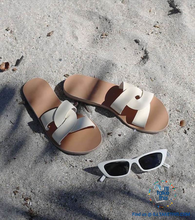 Cross Weave Women's Fashion Sandals, 8 Colors Option, ideal Flat healed Flip flops - I'LL TAKE THIS