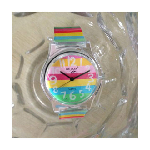 Image of Mini Women Rainbow Colored Silicone Ladies or Child Watch - I'LL TAKE THIS