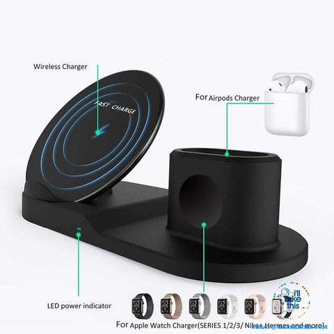 Image of 3-in-1 Apple Wireless Charger - Super Fast & Convenient 💥 - I'LL TAKE THIS