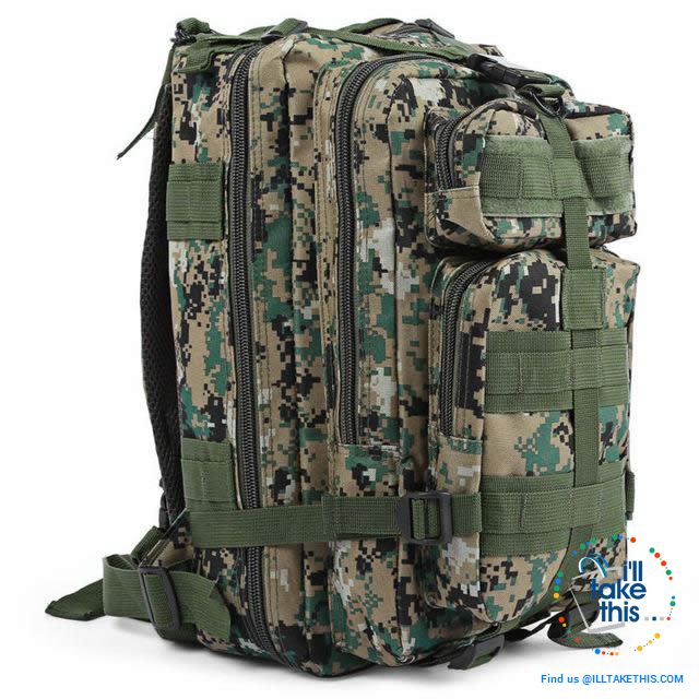 Grab your 30 Liter Tactical Camouflage Backpack for Outdoor | Sports | School | College Backpack - I'LL TAKE THIS