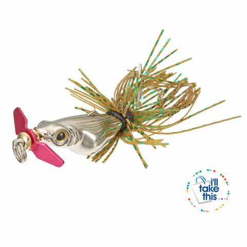 Image of Mini BASS Fishing lures, with Siren Propeller & Lifelike 3D Fisheye for added Attraction 5.5cm 25g - I'LL TAKE THIS