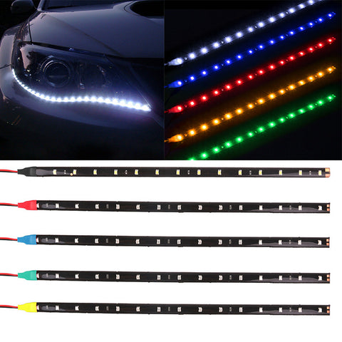 Image of Waterproof LED Daytime Running Light Decorative (DRL) Flexible Car LED Strip 12'/30cm 12V 1Pce - I'LL TAKE THIS