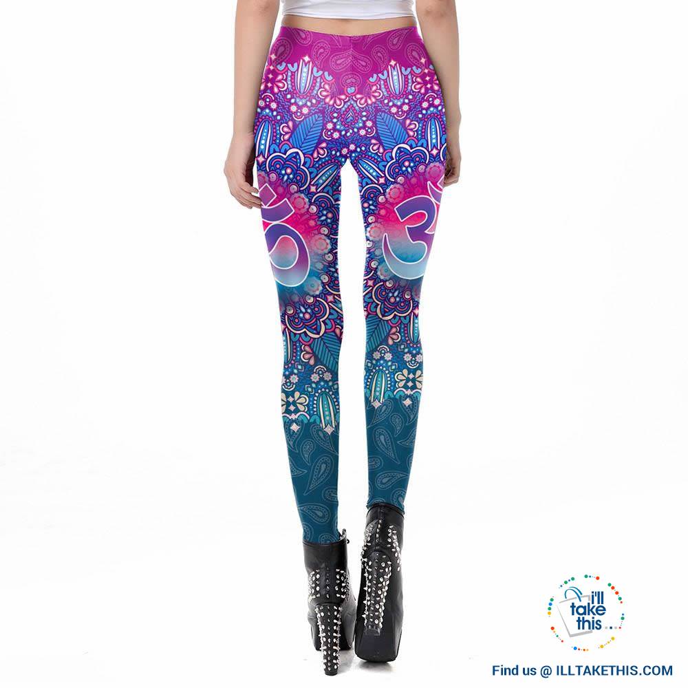 ποΈ Mandala Leggings OM Symbol Printed Womens Workout Fitness Leggings - I'LL TAKE THIS