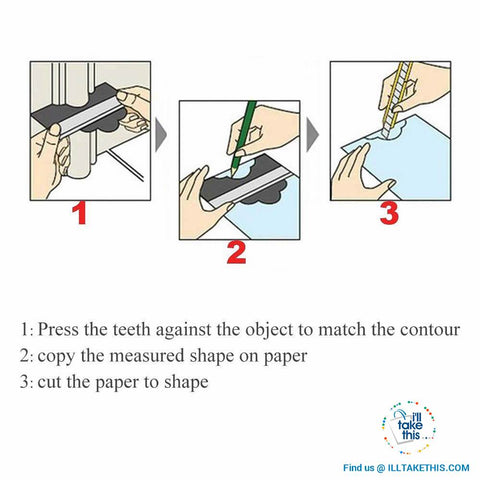 Image of Odd Shaped Contour Guide Profiling Tool - Every hand-mans essential tool! - I'LL TAKE THIS