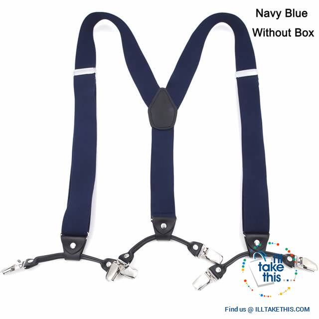 Men's Suspenders Fashionable 6 Clips Braces - Vintage and Casual Style ideal Father/Husband's Gift - I'LL TAKE THIS