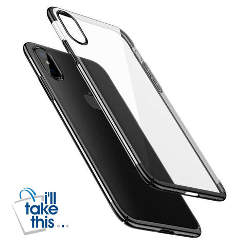 Image of iPhone X Cases Transparency Plastic Case For iPhone X Ultra Thin Protective Shell - I'LL TAKE THIS