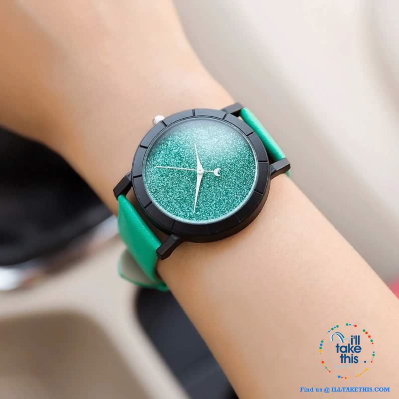 Shimmering Moon Star style Ladies wrist Watches - 5 Color options - I'LL TAKE THIS