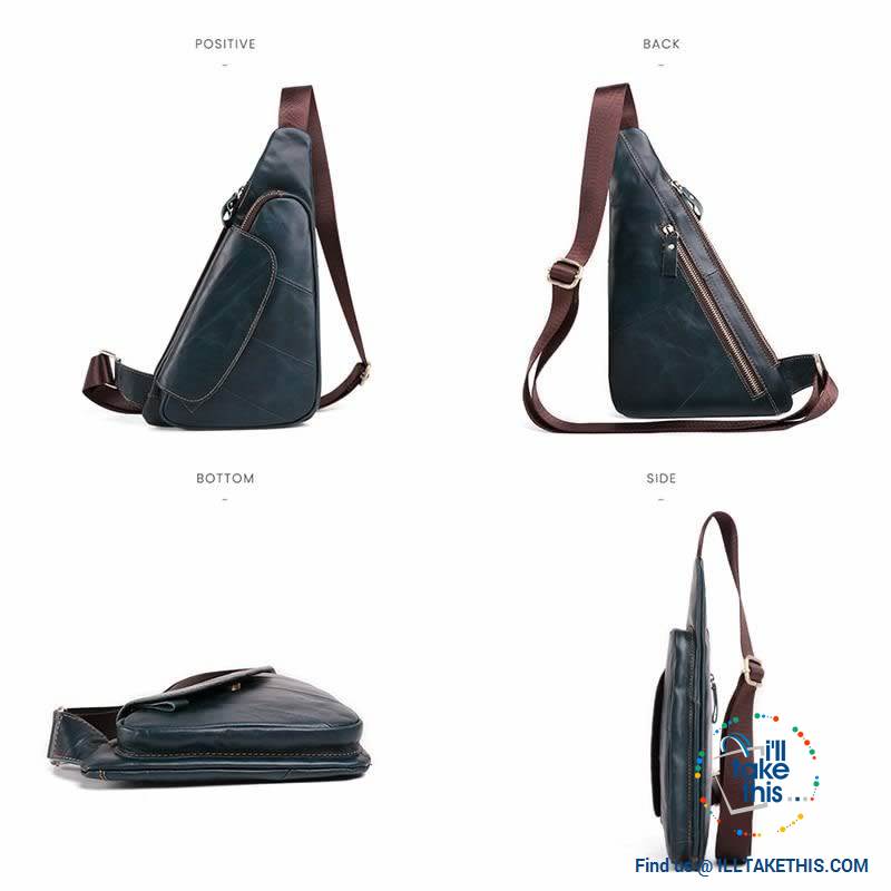 Genuine Leather Sling/Cross-body Man bag with a Sophisticated style - I'LL TAKE THIS