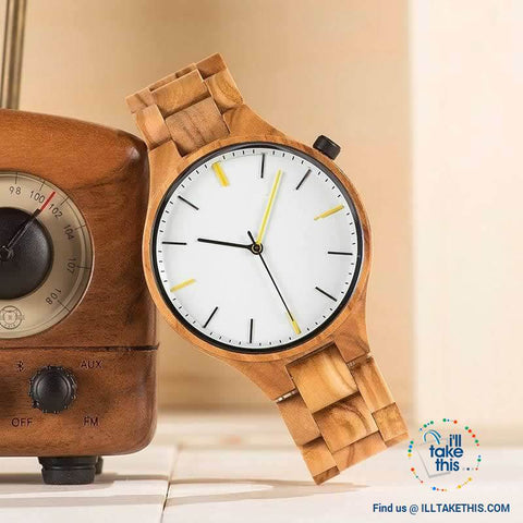 Image of Minimalist Wooden Watches, Quartz Wood Bamboo Wristwatches - Limited Edition - I'LL TAKE THIS