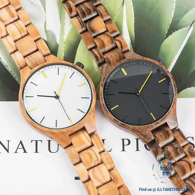 Minimalist Wooden Watches, Quartz Wood Bamboo Wristwatches - Limited Edition - I'LL TAKE THIS