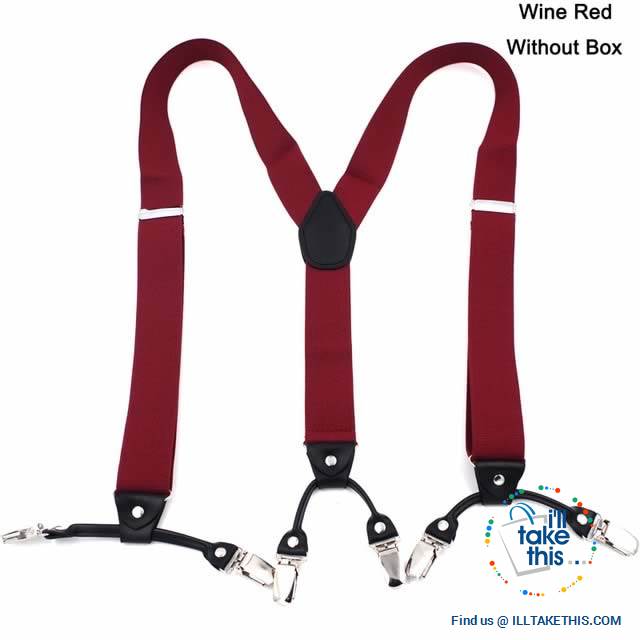 Men's Suspenders Fashionable 6 Clips Braces - Vintage and Casual Style ideal Father/Husband's Gift - I'LL TAKE THIS